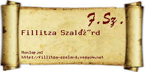 Fillitza Szalárd névjegykártya
